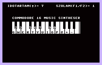 Commodore 16 Music Sintheser Screenshot