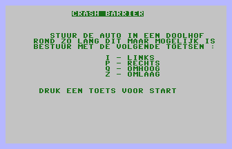 Crash Barrier (Dutch) Title Screenshot