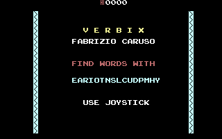 Cross Verbix Title Screenshot