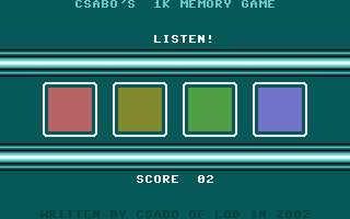 Csabo's 1K Memory Screenshot