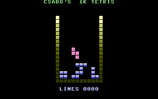 Csabo's 1K Tetris Screenshot