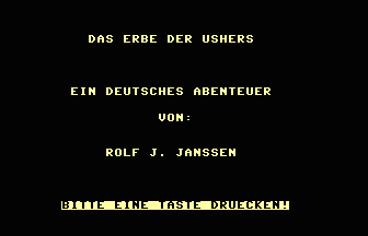 Das Erbe Des Ushers Title Screenshot