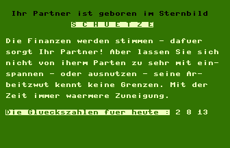 Das Liebes-Horoskop Screenshot