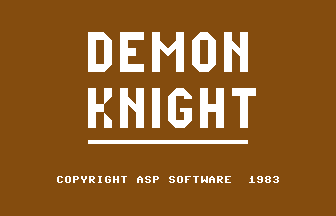 Demon Knight Title Screenshot