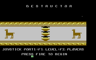 Destructor (Byte Games 29) Title Screenshot