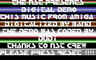 Digital Demo Title Screenshot