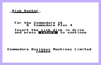 Disk Doctor Title Screenshot
