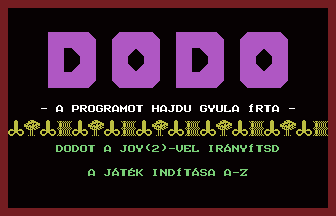 Dodo Title Screenshot