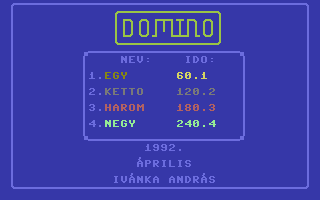 Domino (Hungarian) Title Screenshot