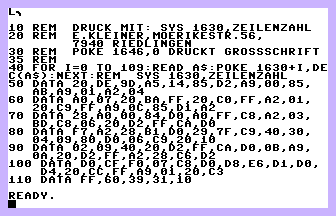 Druck SYS1630,ZZ Screenshot