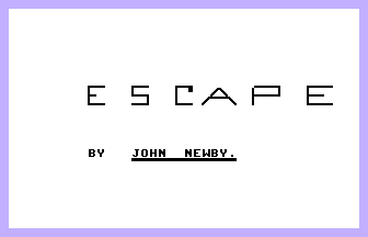 Escape (ICPUG) Title Screenshot