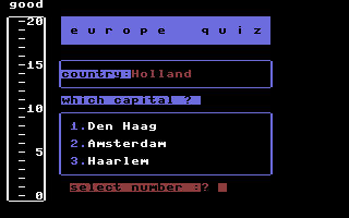 Europe Quiz Screenshot