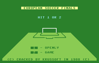 European Soccer Finals (Krussoft) Title Screenshot