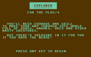 Explorer (PLUG) Title Screenshot