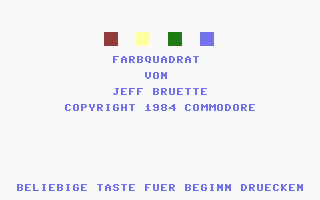 Farbquadrat Title Screenshot