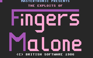 Fingers Malone Title Screenshot