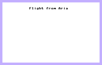 Flight From Airia Title Screenshot