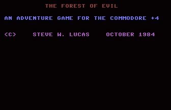 Forest Of Evil Title Screenshot