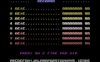 Frenesis (C16/MSX 37) Title Screenshot