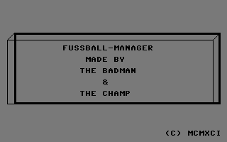 Fussball-manager Title Screenshot
