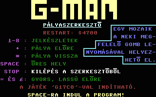 G-Man Editor Title Screenshot