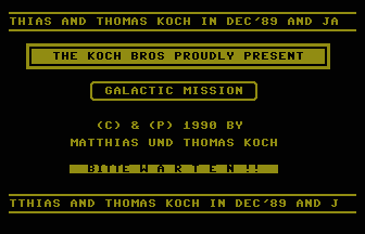 Galactic Mission Title Screenshot