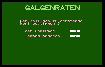 Galgenraten (Onefile) Title Screenshot