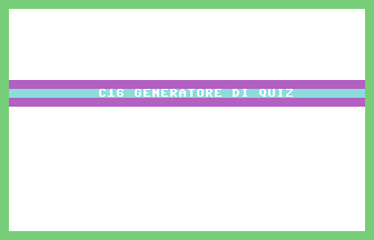 Generatore Di Quiz Title Screenshot