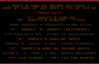 Ghost'N Goblins Arcade Musicbox Title Screenshot