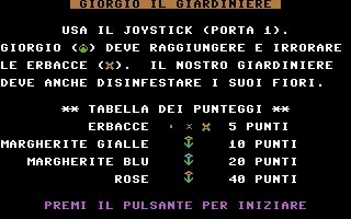 Giorgio Il Giardiniere Title Screenshot