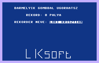 Gödörugró Játék Title Screenshot