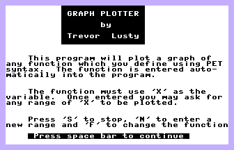 Graph Plotter Title Screenshot