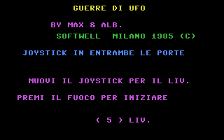 Guerra Di Ufo Title Screenshot