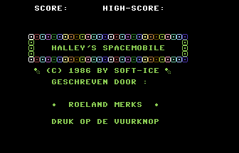 Halley's Spacemobile Title Screenshot
