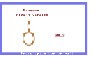 Hangman (PLUG) Title Screenshot