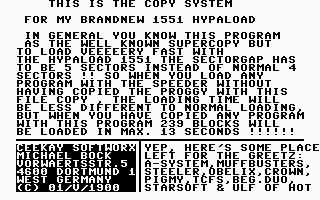 Hypacopy 1551 Title Screenshot