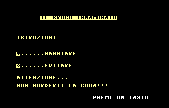 Il Bruco Innamorato Title Screenshot