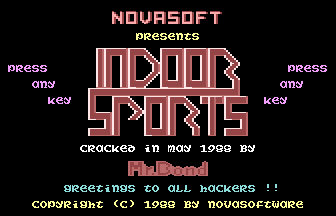 Indoor Sports (Novasoft) Title Screenshot