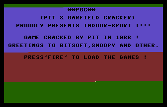 Indoor Sports (PGC) Title Screenshot