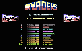 Invaders (Livewire) Title Screenshot