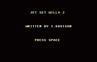 Jet Set Willy II Title Screenshot