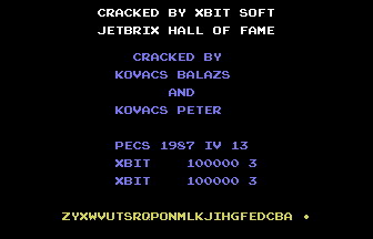 Jetbrix (XBitSoft) Title Screenshot