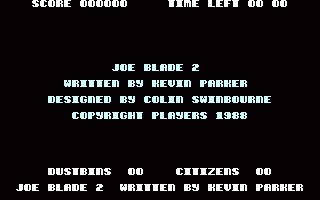 Joe Blade 2 Title Screenshot