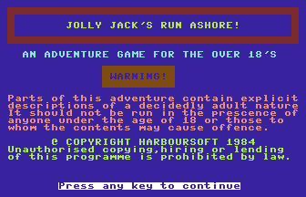 Jolly Jack's Run Ashore! Title Screenshot