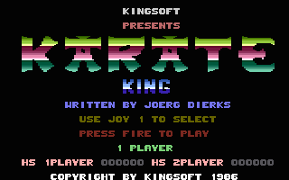 Karate King Title Screenshot