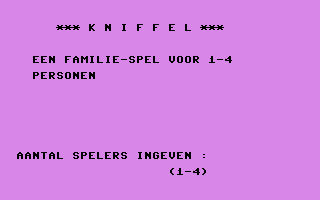Kniffel (Dutch) Title Screenshot