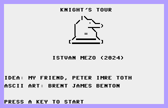 Knight's Tour Title Screenshot