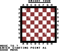 Knight Tour Screenshot