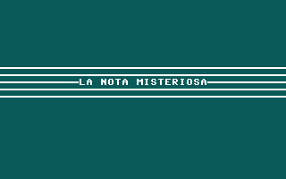 La Nota Misteriosa Title Screenshot
