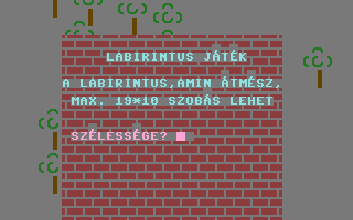 Labirintus Játék Title Screenshot